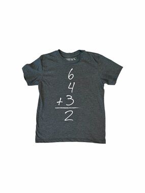 Kids Baseballism Charcoal Double Play Tee